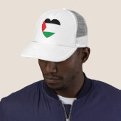 Leuke Palestijnse vlag Hart Grafisch Ontwerp Trucker Pet (In situ)