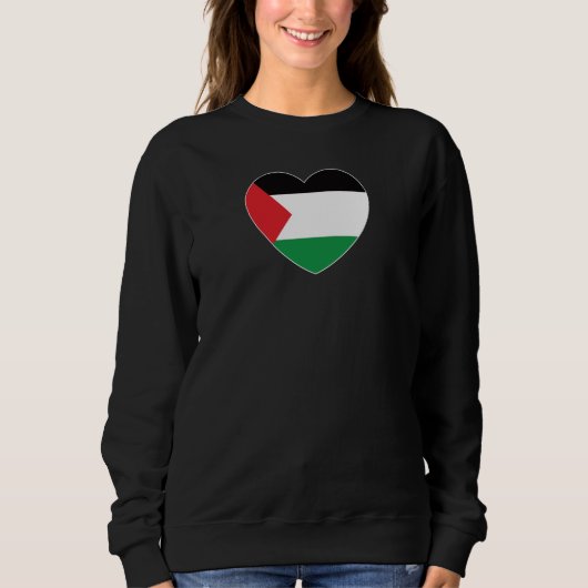 Leuke Palestijnse vlag Hart Grafisch Ontwerp Trui (Voorkant)