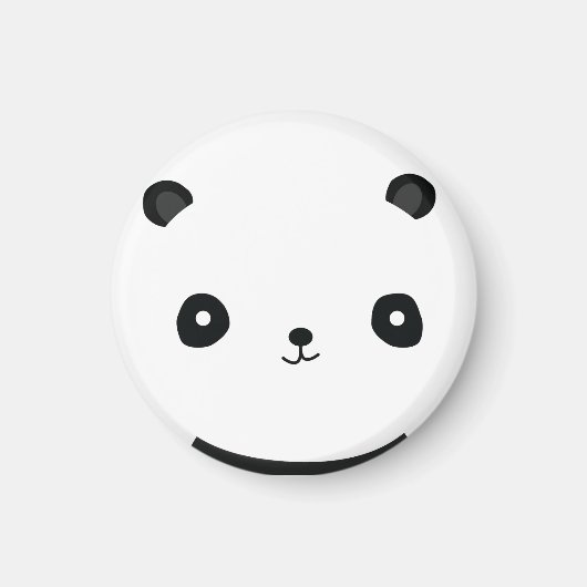 Leuke Panda 2 inch ronde magneet (Voorkant)