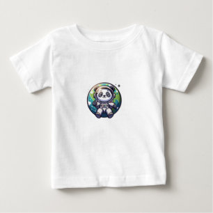 Leuke Panda Astronaut Drijvend in de voorkant van