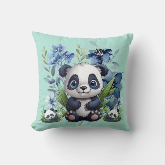 Leuke Panda Baby Kussen (Voorkant)
