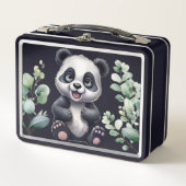 Leuke panda beer blauw aangepaste naam (Voorkant)
