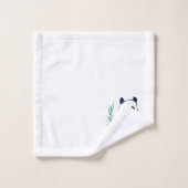 Leuke Panda Beer Dier Bamboe Waterverf Bad Handdoek (Wasdoekje)