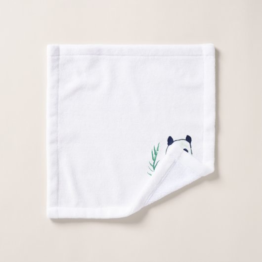 Leuke Panda Beer Dier Bamboe Waterverf Bad Handdoek (Wasdoekje)
