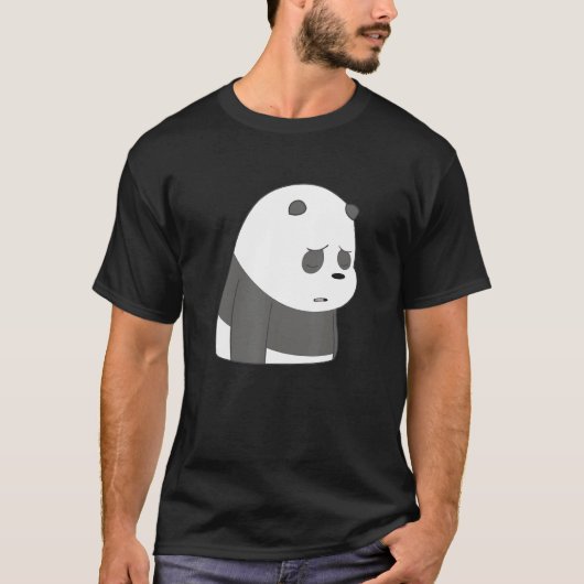 Leuke Panda Beer Gezicht Kostuum Kinder T-shirt (Voorkant)