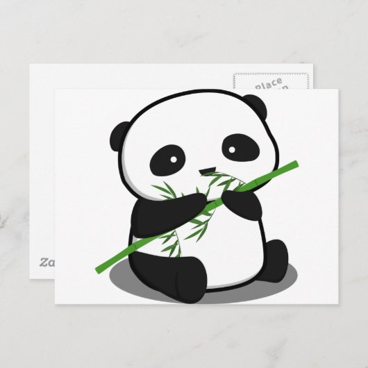 Leuke Panda Briefkaart (Voorkant / Achterkant)