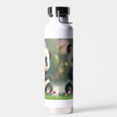 Leuke Panda drink milkshake Gepersonaliseerde Kind Waterfles (Links)