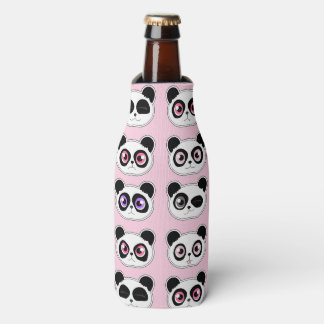 Leuke Panda Expression Pink Flesjeskoeler