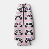 Leuke Panda Expression Pink Flesjeskoeler (Achterkant)