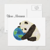 Leuke Panda Feestdagenkaart (Voorkant / Achterkant)