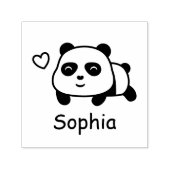 Leuke Panda gepersonaliseerde naam inkt stempel (Design)