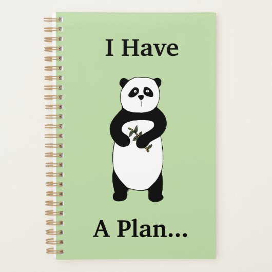Leuke Panda Gepersonaliseerde Planner (Voorkant)