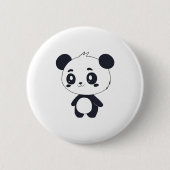 Leuke panda knop ronde button 5,7 cm (Voorkant)