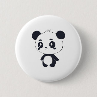 Leuke panda knop ronde button 5,7 cm