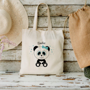 Leuke Panda (Mint Groen) Tote Bag