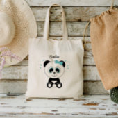 Leuke Panda (Mint Groen) Tote Bag
