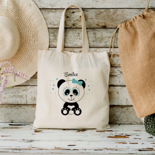 Leuke Panda (Mint Groen) Tote Bag