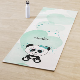 Leuke Panda (Mint Groen) Yogamat