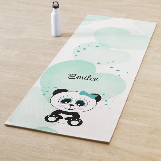 Leuke Panda (Mint Groen) Yogamat (In situ)