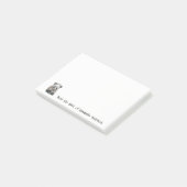Leuke Panda Personaliseer Post-it® Notes (Schuin)