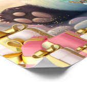 Leuke Panda Regenboog Kleurrijke Moderne Kinderkam Poster (Hoek)