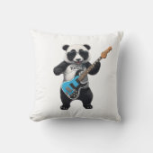 Leuke Panda spelen gitaar, muziek Panda liefhebber Kussen (Voorkant)