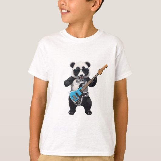 Leuke Panda spelen gitaar, muziek Panda liefhebber T-shirt (Voorkant)