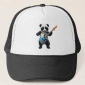 Leuke Panda spelen gitaar, muziek Panda liefhebber Trucker Pet (Voorkant)