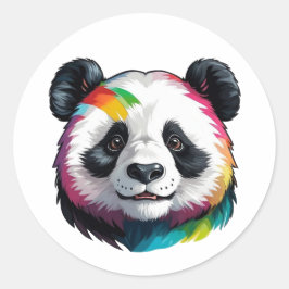 Leuke Panda Water Color Art sticker