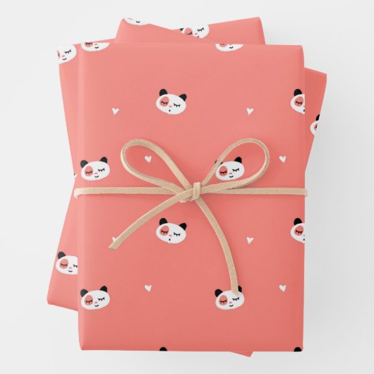 Leuke Panda Wrapping Papier Set Inpakpapier Vel (In situ)