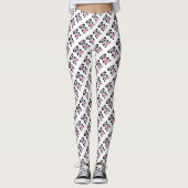 Leuke Panda's met Roze Harten Leggings (Voorkant)