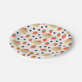 Leuke pannenkoeken en bessen papier Borden Papieren Bordje (Gekanteld)