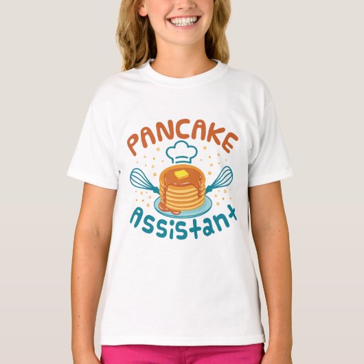 Leuke Pannenkoekenassistent Pannenkoekenmaker Kind T-shirt (Voorkant)
