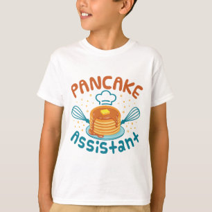 Leuke Pannenkoekenassistent Pannenkoekenmaker Kind T-shirt