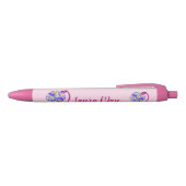 Leuke Pansy Atomizer Zwarte Inkt Pen (Bovenkant)