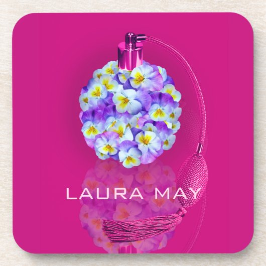 Leuke Pansy Verstuiver Drankjes Onderzetter (Voorkant)