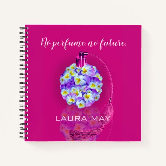 Leuke Pansy Verstuiver Notitieboek (Voorkant)