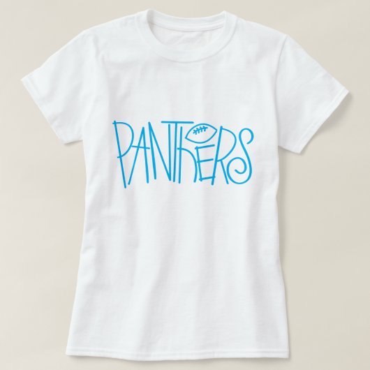Leuke Panthers Football Jeugdteam Rec League Moede T-shirt (Design voorkant)