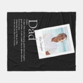 Leuke papa vader definitie foto fleece deken (Voorkant (Horizontaal))