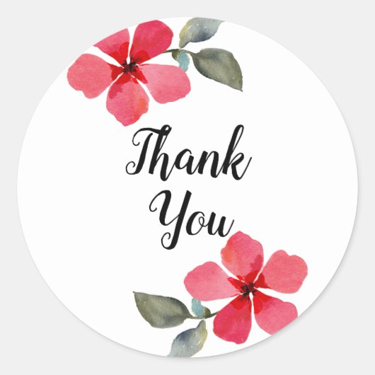 Leuke papaver rode lente bloemen bloemenfeest guns ronde sticker (Voorkant)