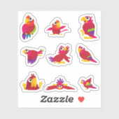 Leuke papegaai Stickers (Vel)