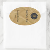 Leuke papieren zak look bier label (Tas)