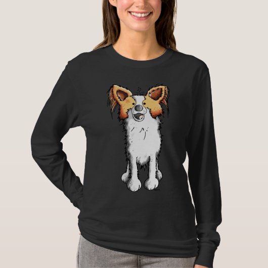 Leuke Papillon Hond 5 T-shirt (Voorkant)