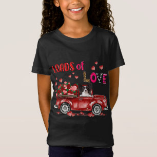 Leuke Papillon Hond Rijden Rode Vrachtwagen Happy  T-shirt