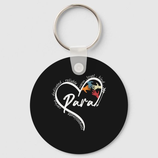 Leuke Paraprofessional Graphic T - shirts Topjes T Sleutelhanger (Voorkant)