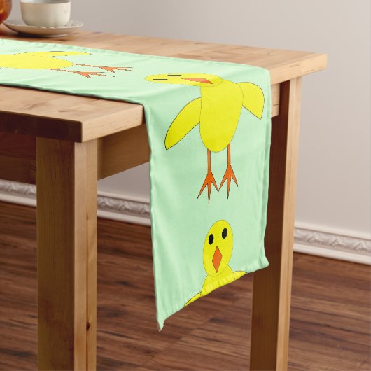 Leuke Pasen Chick Tafel Runner Korte Tafelloper (Voorbeeld)