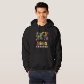 Leuke Pasen Ei Hunt Peuters Grappige Eitjes Scavat Hoodie (Voorkant volledig)