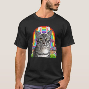 Leuke Pasen Kat Konijntje Ei Hunt Regenboog Kat 9 T-shirt