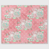 Leuke Pasen Liefde Bunny Cadeaupapier (Vlak)