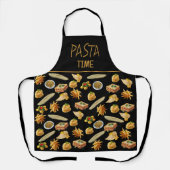 Leuke Pasta Variety Patroon Klaar om te Personalis Schort (Voorkant)